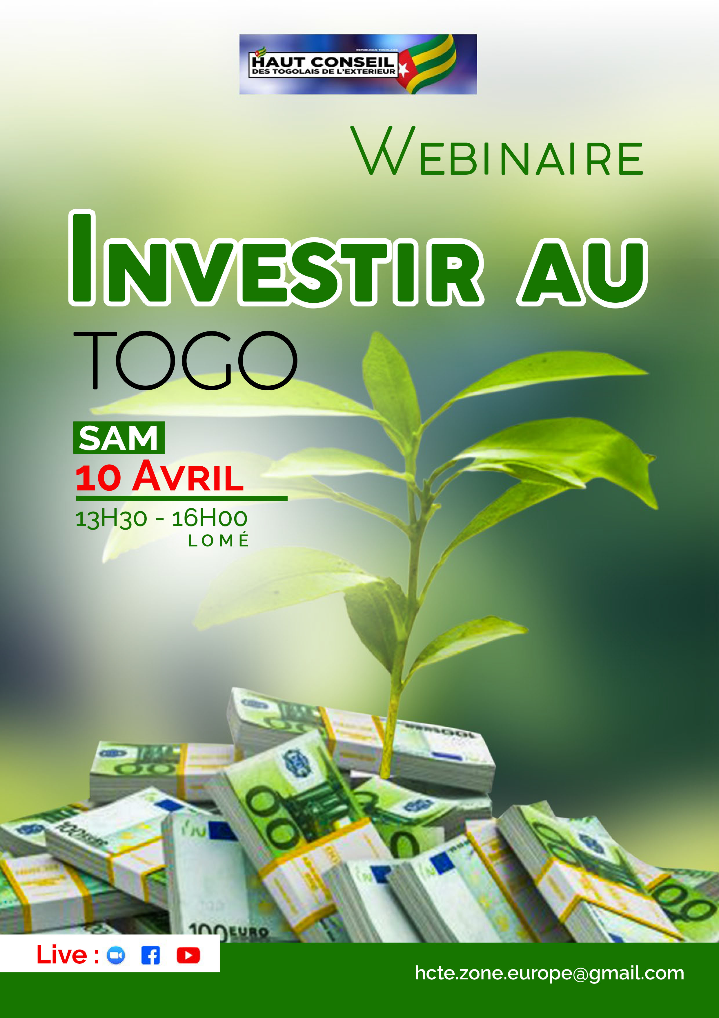 Webinaire samedi 10 avril de 13h30 - 16h00